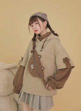 "KAWAII BEAR" CROSS BAG HOODIE