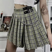 "GREEN PLAID" SKIRT