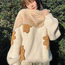 "PLUSH BEAR" PULLOVER SWEATER