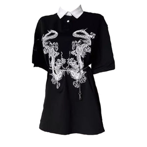 "DRAGON" COLLARED SHIRT