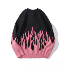 "FLAMING" PULLOVER SWEATER