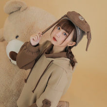 "KAWAII BEAR" CROSS BAG HOODIE