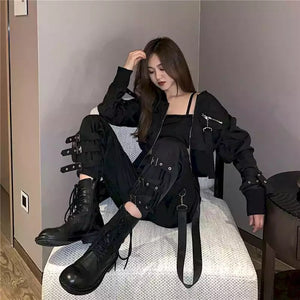 "BUCKLE UP" TROUSERS