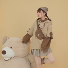 "KAWAII BEAR" CROSS BAG HOODIE