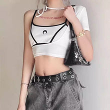 "CREST" ASYMMETRICAL CROP TOP
