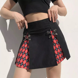 "ARGYLE PEEK" SKIRT