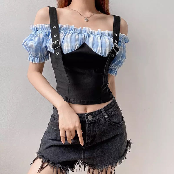 "SADIE" OFF THE SHOULDER SHIRT