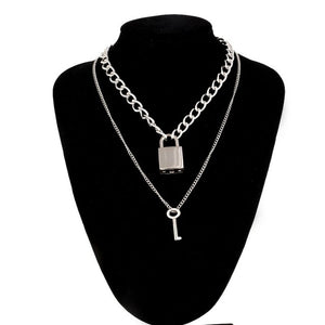 "DOUBLE LOCK" NECKLACE