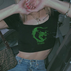 "DRAGON" CROP TOP