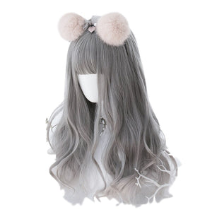 "LIGHT GRAY" WAVEY WIG