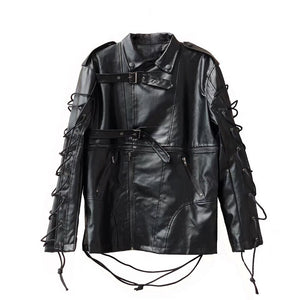 "SHADOW" 2 IN 1 LEATHER JACKET