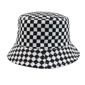 "CHECKERBOARD" REVERSIBLE BUCKET HAT