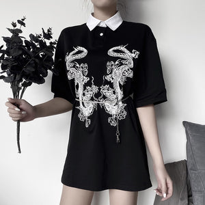 "DRAGON" COLLARED SHIRT