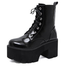 "BLAKE" LEATHER PLATFORM BOOTS