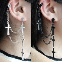 "CROSS DANGLE" EARRINGS