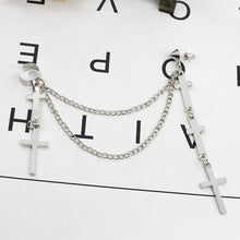 "CROSS DANGLE" EARRINGS