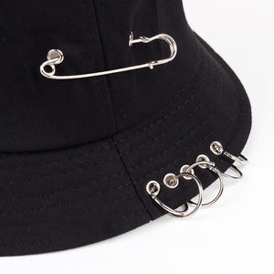 "PIERCED" BUCKET HAT