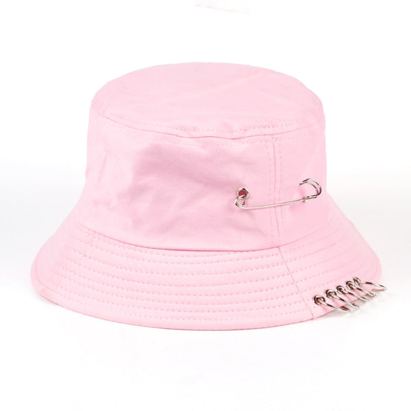 "PIERCED" BUCKET HAT