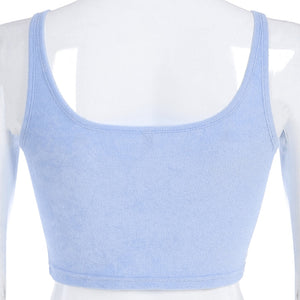 "PLUSH HEART" CROP TOP