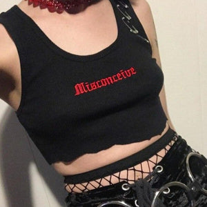 "MISCONCEIVE" CROP TOP