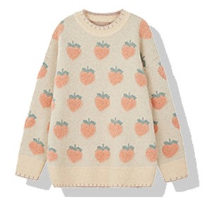 "FRUITY KISS" PULLOVER SWEATER