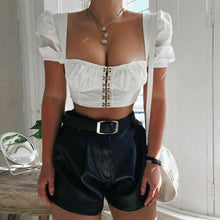 "DOLLY" PEASANT CROP TOP
