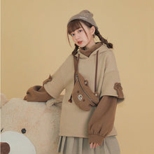 "KAWAII BEAR" CROSS BAG HOODIE