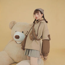 "KAWAII BEAR" CROSS BAG HOODIE