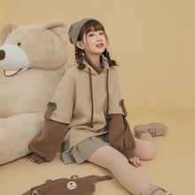 "KAWAII BEAR" CROSS BAG HOODIE