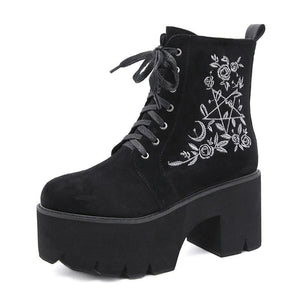 "TEMPEST" SUEDE PLATFORM BOOTS