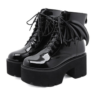 "VADA" BAT WING PLATFORM BOOTS