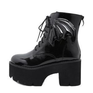 "VADA" BAT WING PLATFORM BOOTS