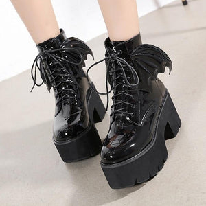 "VADA" BAT WING PLATFORM BOOTS
