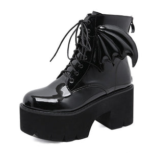 "VADA" BAT WING PLATFORM BOOTS