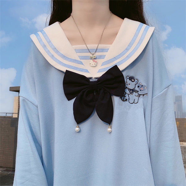 "SWEETIE" COLLARED SWEATER