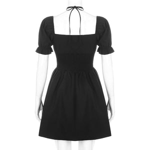 "SHADOW RUFFLE" DRESS
