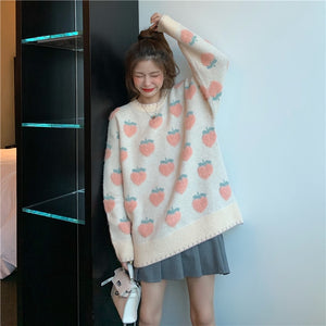 "FRUITY KISS" PULLOVER SWEATER