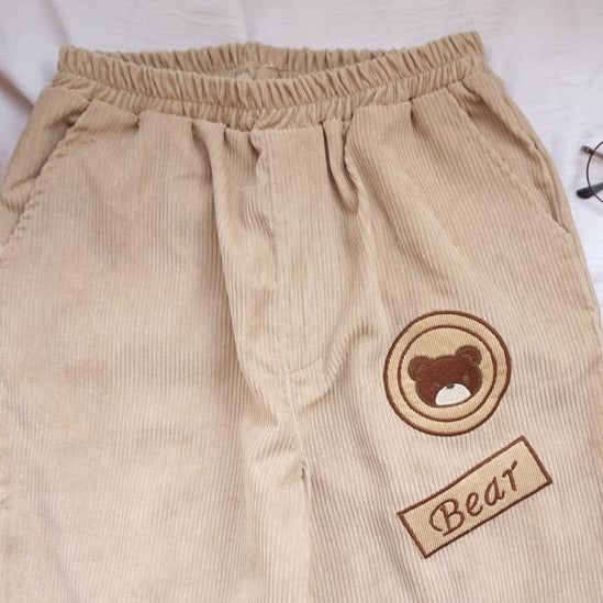 "CORDUROY BEAR" TROUSERS