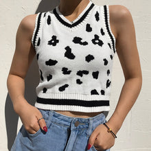 "COW PRINT" SWEATER VEST