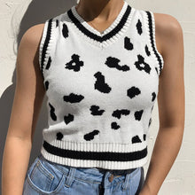 "COW PRINT" SWEATER VEST