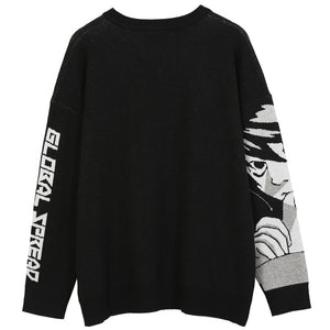"DEATHNOTE" PULLOVER SWEATER