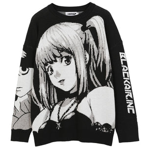 "DEATHNOTE" PULLOVER SWEATER