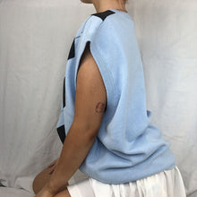 "BABY BLUE" ARGYLE SWEATER VEST