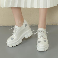 "SILVER HEART" CHUNKY SHOES