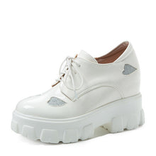 "SILVER HEART" CHUNKY SHOES