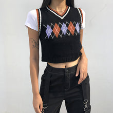 "VIBE" ARGYLE SWEATER VEST