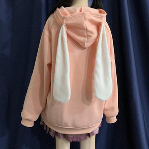 "RABBIT EAR" ZIP UP HOODIE