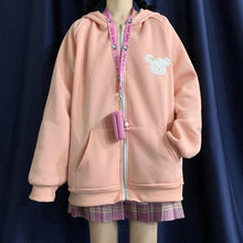 "RABBIT EAR" ZIP UP HOODIE
