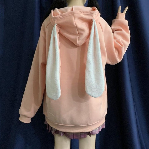 "RABBIT EAR" ZIP UP HOODIE