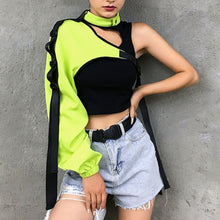 "FLUORESCENT" CROPPED JACKET